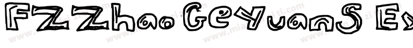 FZZhaoGeYuanS Extra字体转换